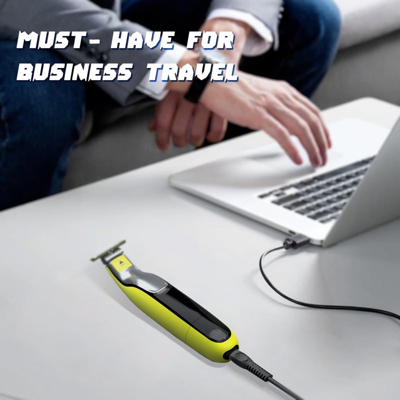 Pinkind 5V USB Charging Cable Compatible with Philips One Blade QP2724 Charger Cord for Phillips Norelco Oneblade 360, QP1924, QP2834, MG5910, Shaver 3600, 3900, 2 Packs Beard Trimmer Power Cord for Travel - Image 3